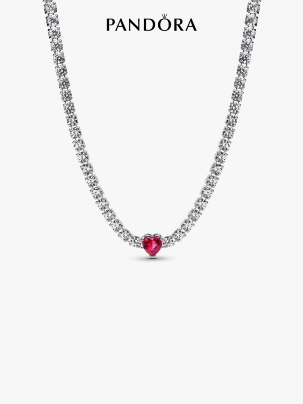 Pandora Halo Heart Choker
